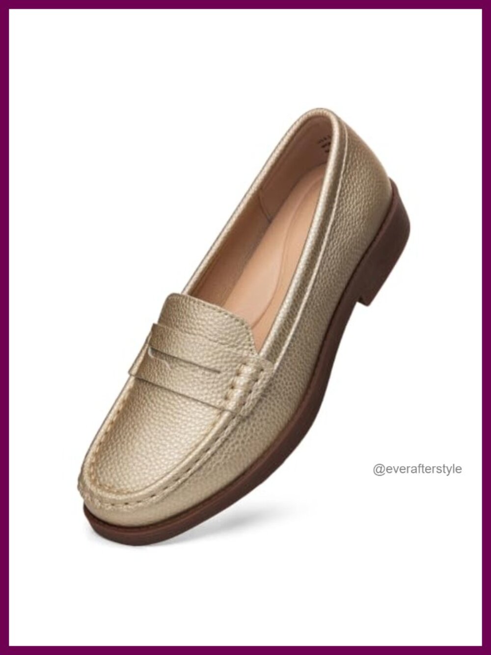 Leather Penny Loafers Slip On Business Casual Work Shoes